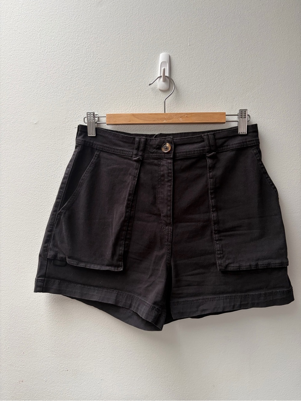 H&M Black Cargo Pocket Women's Shorts